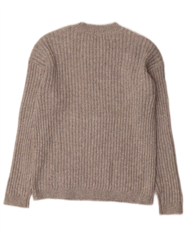 Maglione maglione girocollo da donna Marks & Spencer UK 6 XS poliestere grigio