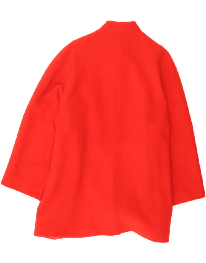 VINTAGE Womens Double Breasted Coat UK 20 2XL Red Wool Vintage Vintage and Second-Hand Vintage from Messina Hembry 