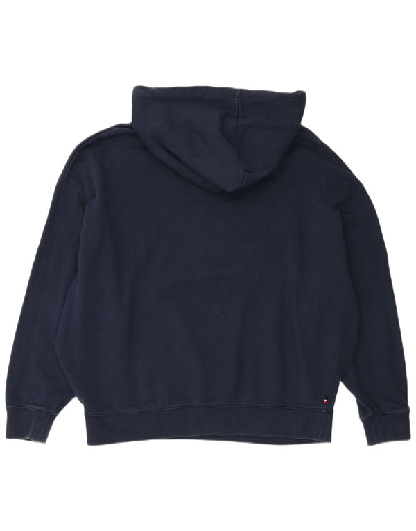 Tommy Hilfiger Uomo New York Graphic Felpa con cappuccio Maglione Grande Blu Navy