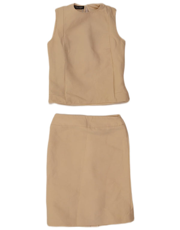 Set gonna 2 pezzi da donna Mila Schon IT 42 medio W26 lana beige