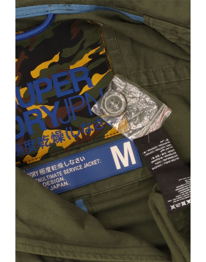 Giacca utility da uomo Superdry UK 38 cotone verde medio