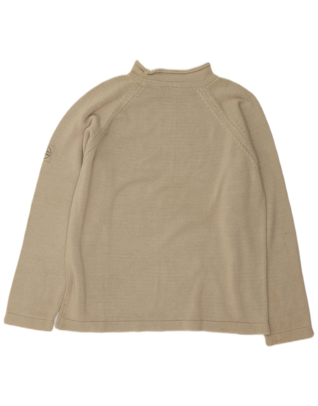Murphy & Nye Maglione da uomo con collo alto e collo alto da uomo in cotone beige medio