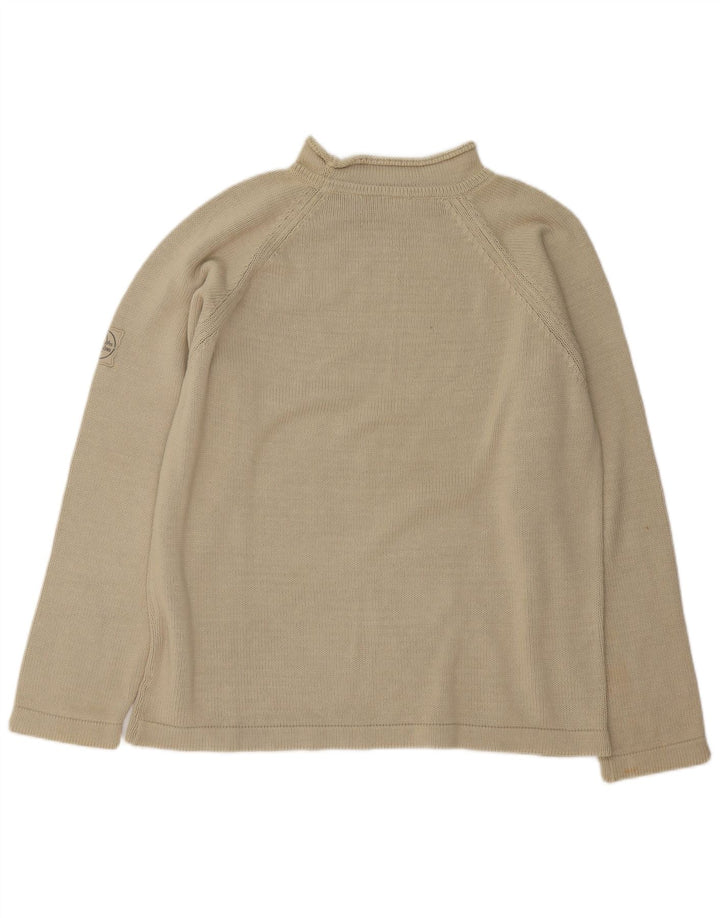 Murphy & Nye Maglione da uomo con collo alto e collo alto da uomo in cotone beige medio