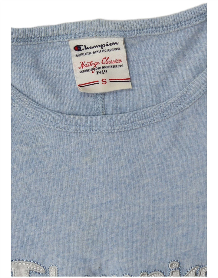 T-shirt grafica Champion da donna Heritage Classics UK 10 piccola blu