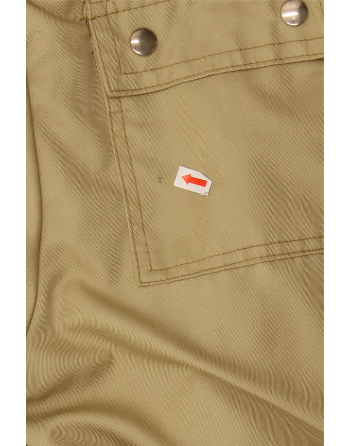 VINTAGE Womens Hooded Utility Jacket UK 14 Medium Beige Vintage Vintage and Second-Hand Vintage from Messina Hembry 