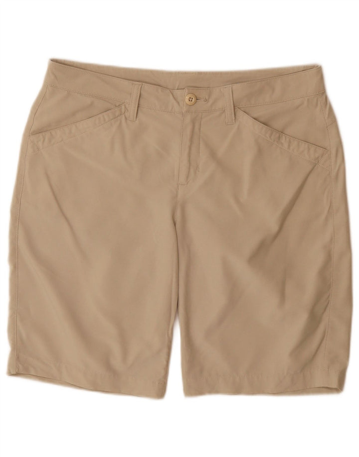 Pantaloncini casual da donna Eddie Bauer US 10 Large W32 Poliestere beige