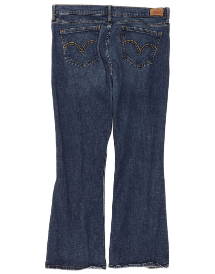Levi's Donna 524 Too Superlow Bootcut Jeans Taglia 13 Large W34 L28 Blu