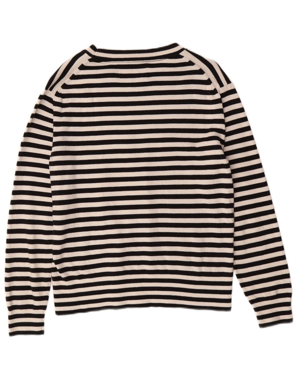 Maglione maglione con scollo a barca da donna Calvin Klein UK 10 piccolo nero classico