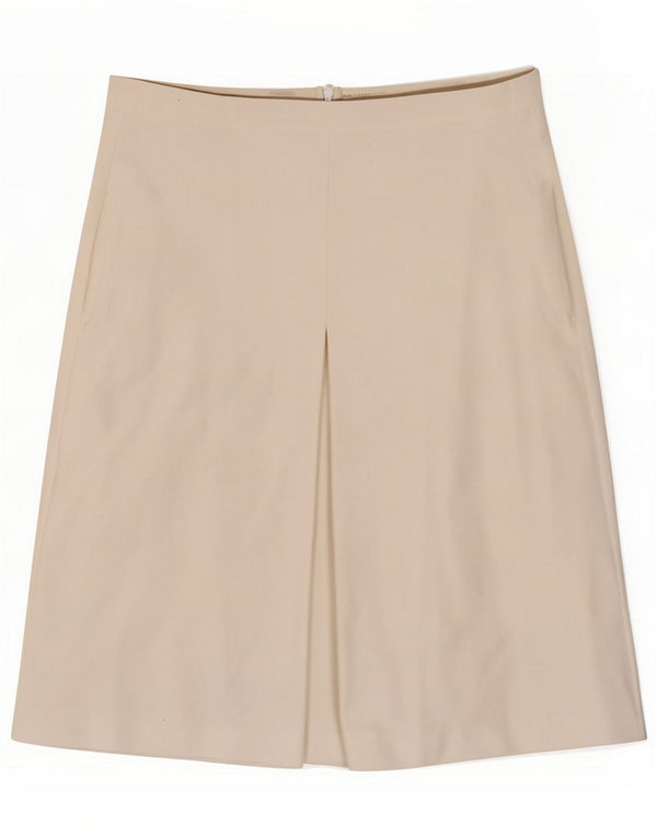 Max Mara Gonna a trapezio da donna UK 16 Large W34 Cotone bianco