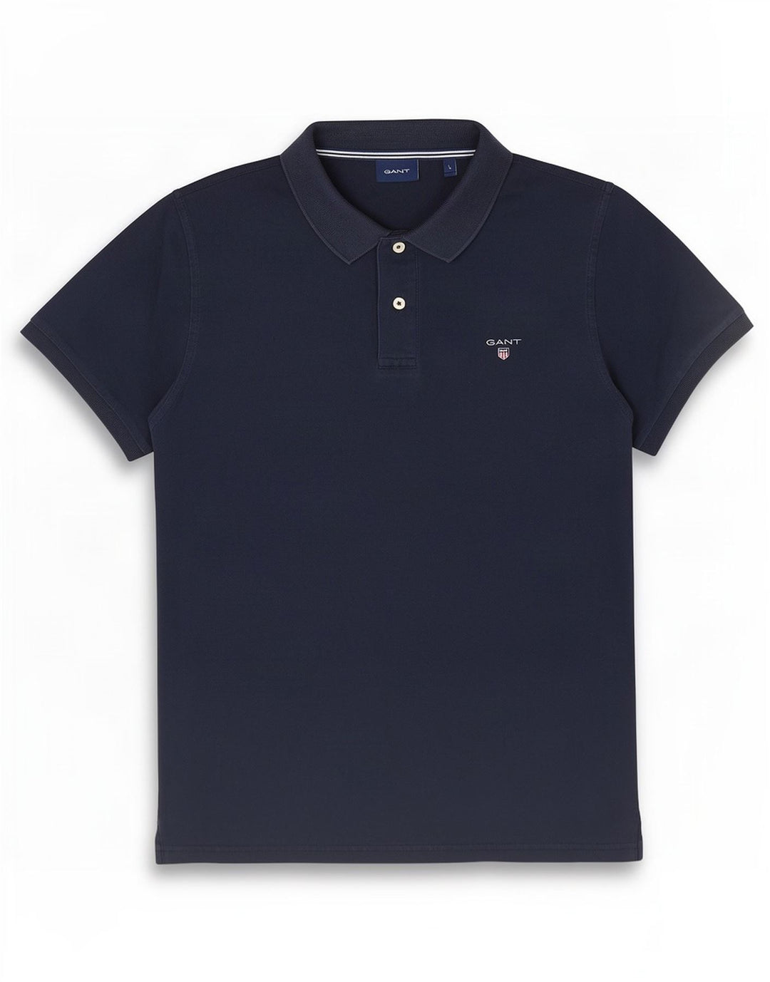 Polo da uomo Gant grande in cotone blu navy