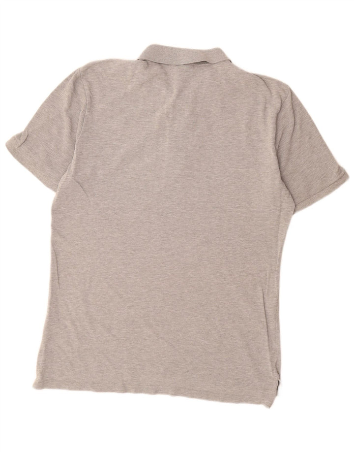 Polo Nike da uomo in cotone mélange grigio medio