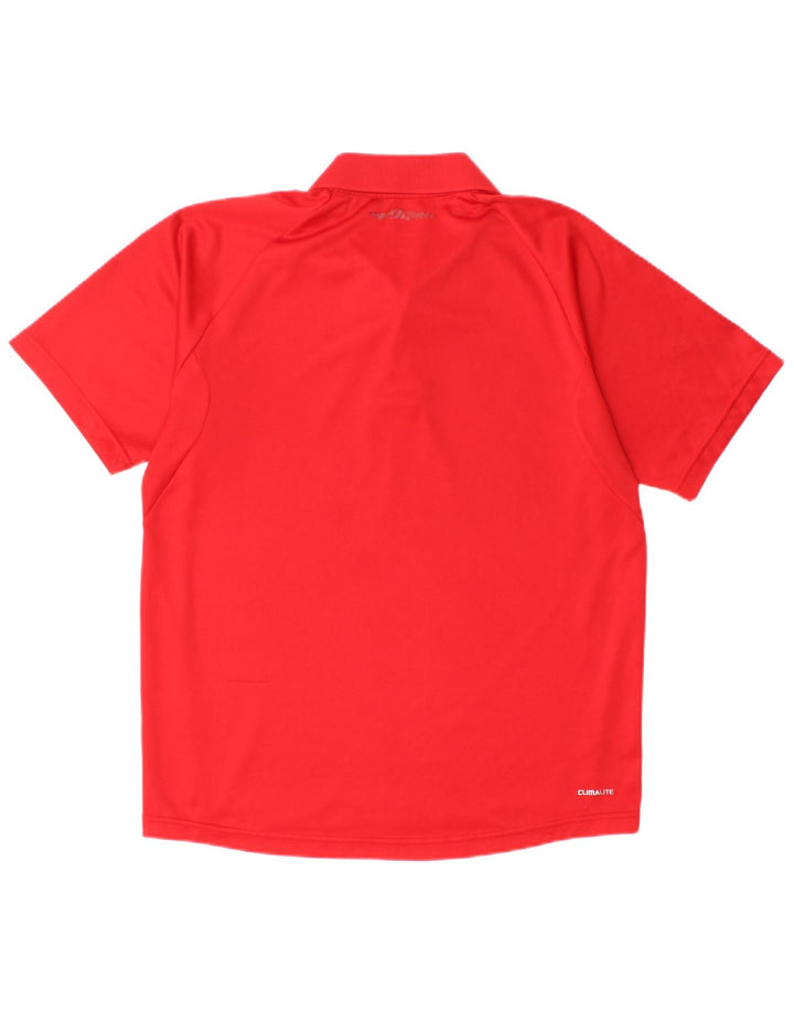 Polo ADIDAS Climalite da uomo rosso medio