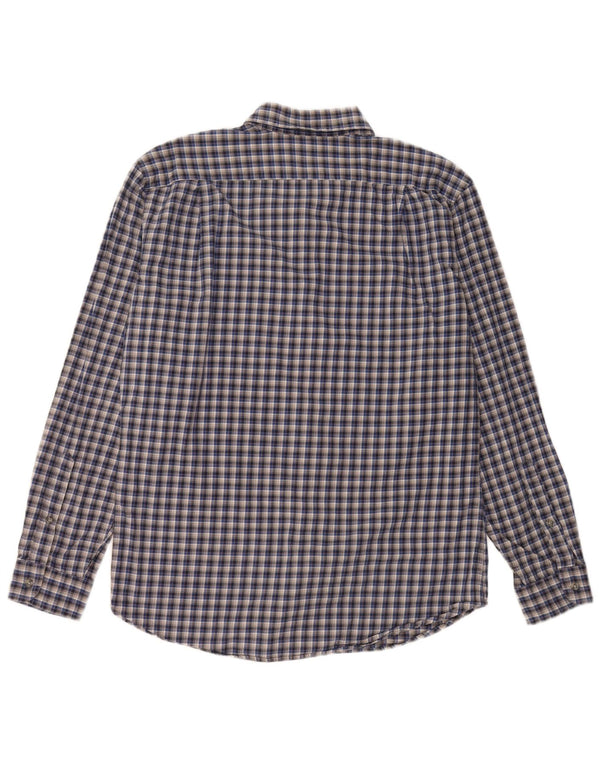 EDDIE BAUER Camicia da uomo in flanella dalla vestibilità classica, cotone a quadri grigio medio