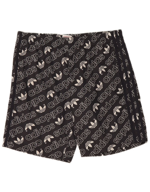 Pantaloncini sportivi Adidas da ragazzo con grafica 15-16 anni in poliestere nero