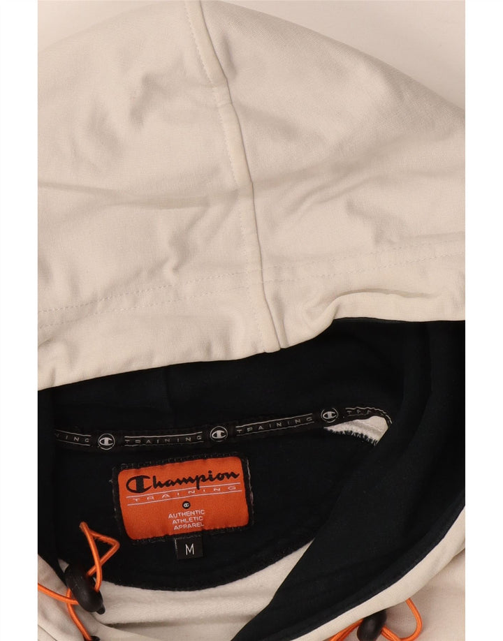 Maglione con cappuccio grafico da uomo CHAMPION medio bianco sporco