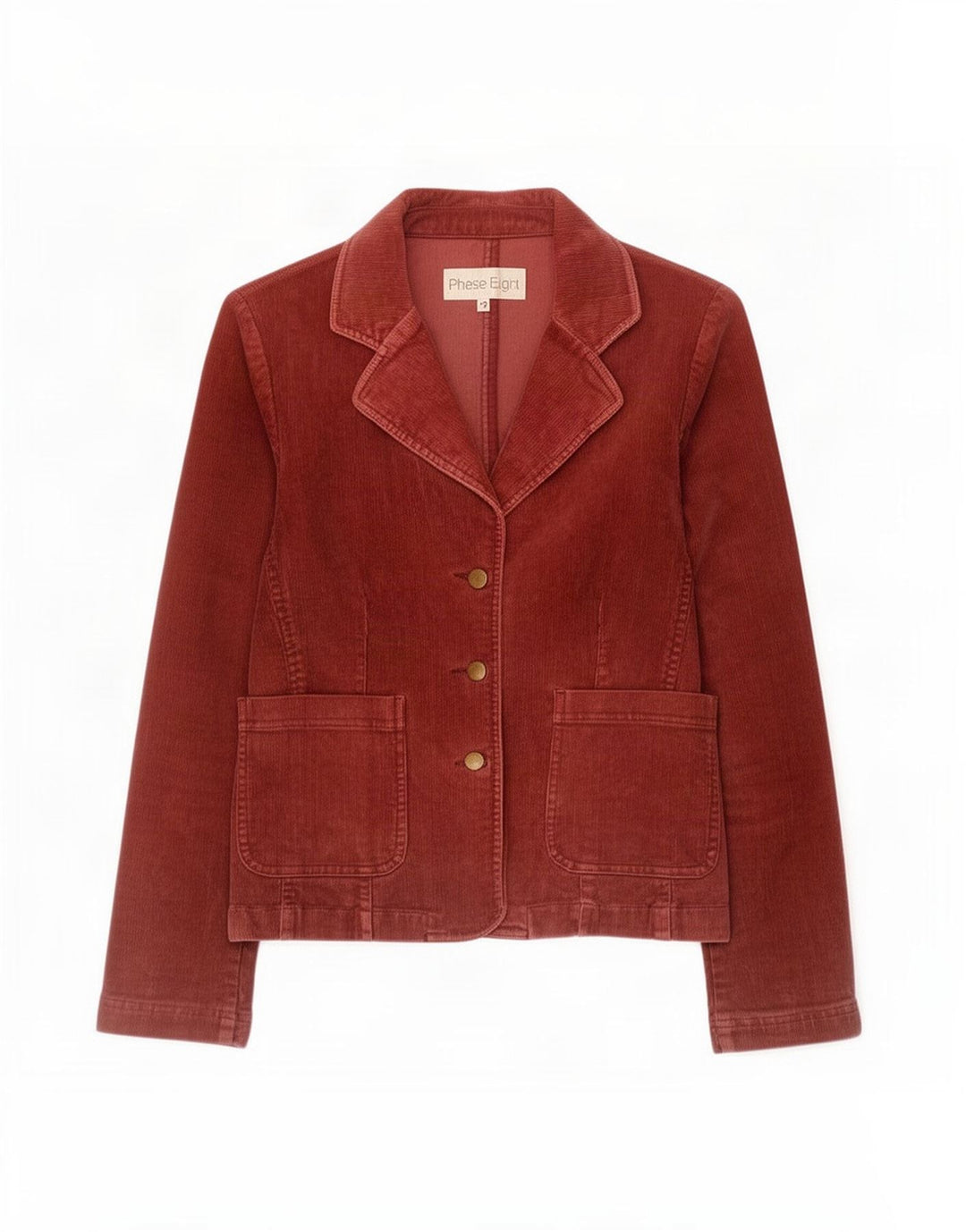 Giacca blazer in velluto a coste a 3 bottoni da donna Phase Eight UK 12 Borgogna media