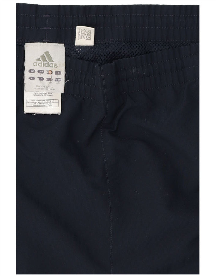 Pantaloncini sportivi Adidas Climacool da uomo grandi in poliestere color block blu navy