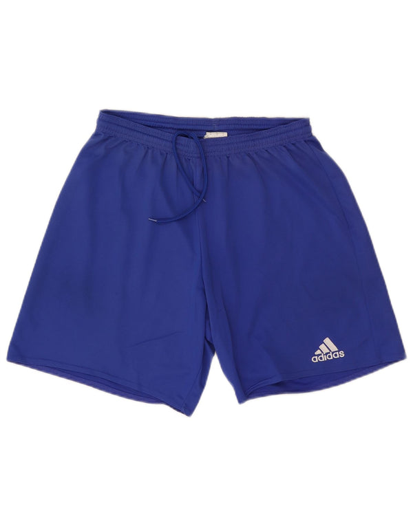 Pantaloncini sportivi Adidas Climalite da uomo Sport in poliestere blu medio