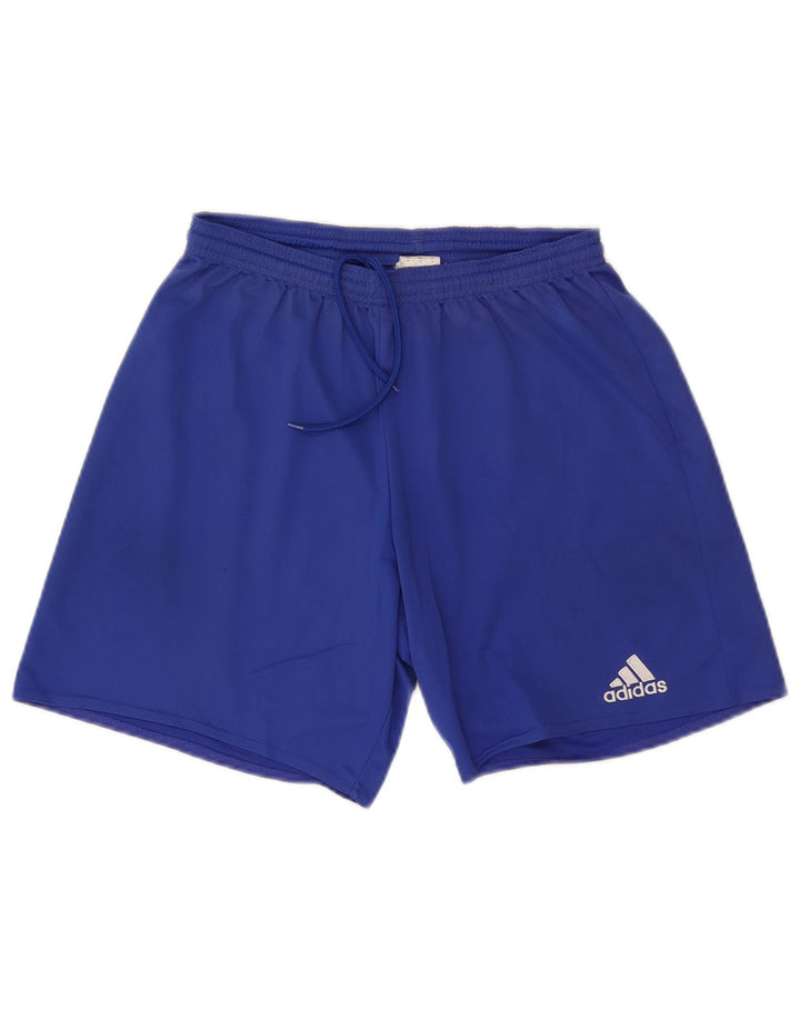 Pantaloncini sportivi Adidas Climalite da uomo Sport in poliestere blu medio
