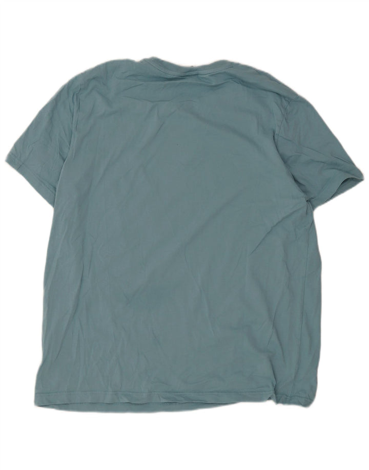 T-shirt grafica da uomo Nike Top 2XL in cotone blu