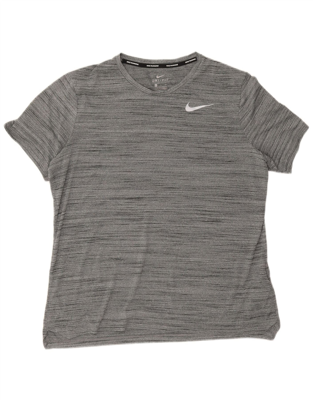 T-shirt Nike Dri Fit da uomo XL in poliestere chiazzato grigio