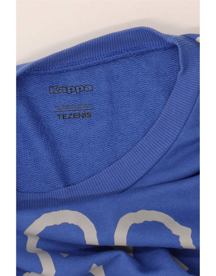 Felpa da donna Kappa Tezenis Crop Graphic Felpa UK 12 Blu medio