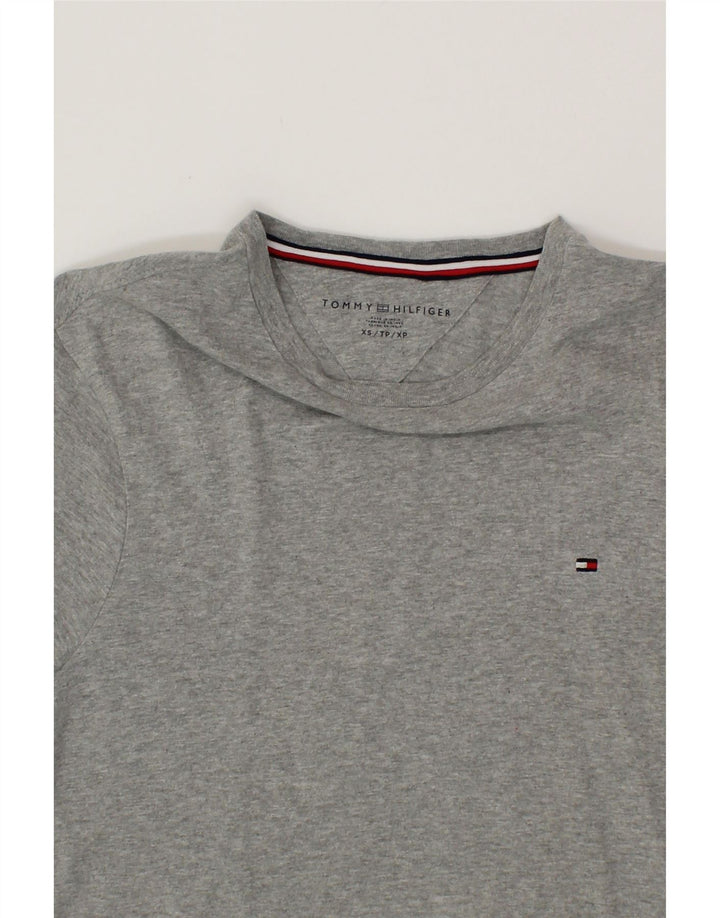 TOMMY HILFIGER Mens T-Shirt Top XS Grey Cotton Vintage Tommy Hilfiger and Second-Hand Tommy Hilfiger from Messina Hembry 