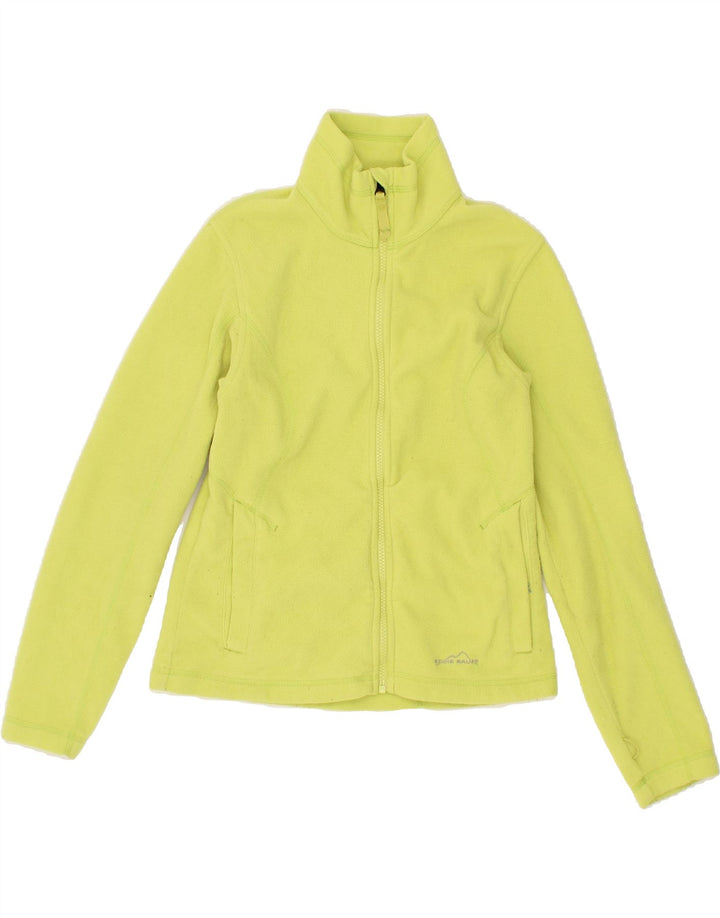 EDDIE BAUER Womens Fleece Jacket UK 12 Medium Yellow Polyester Vintage Eddie Bauer and Second-Hand Eddie Bauer from Messina Hembry 