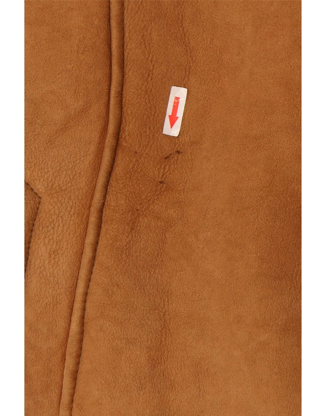 Giubbotto in shearling vintage da uomo IT 50 grande marrone