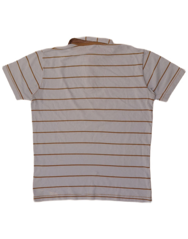 Polo da uomo Gant in cotone a righe grandi blu