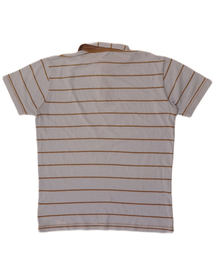 Polo da uomo Gant in cotone a righe grandi blu