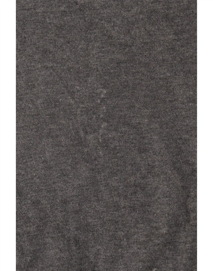 Maglione Zara da donna con scollo a V UK 16 Large Rayon grigio