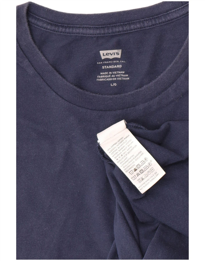 T-shirt da uomo Levi's Top Large in cotone blu navy