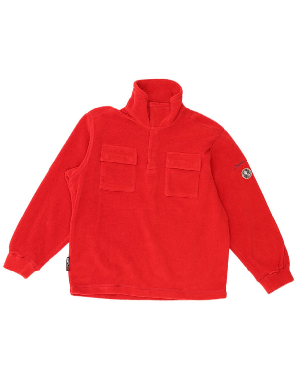 Maglione in pile Invicta Polartec da uomo piccolo rosso poliestere sportivo