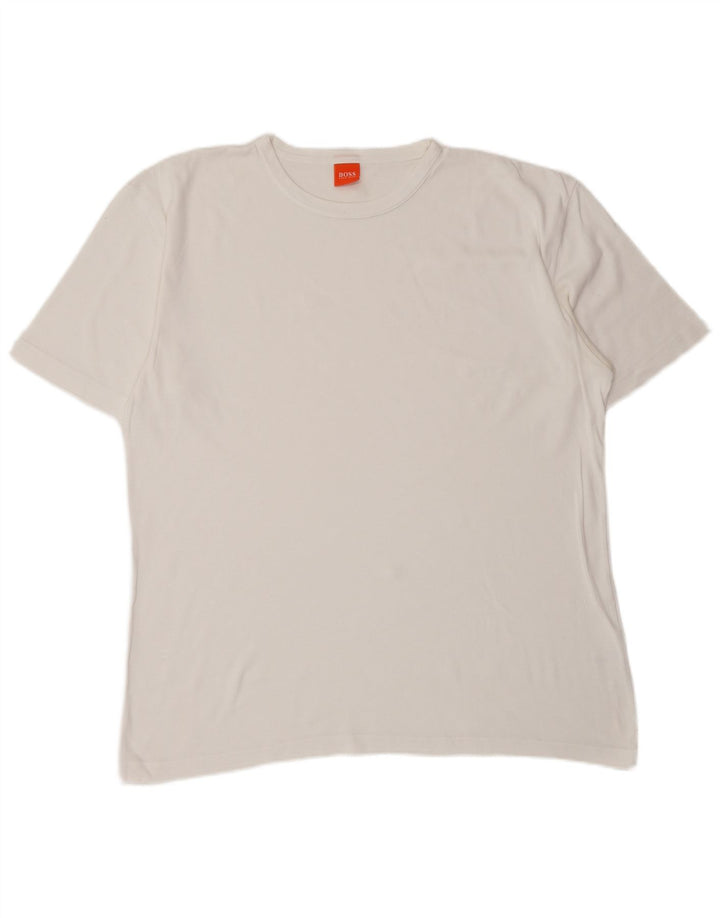 T-shirt da uomo HUGO BOSS XL in cotone bianco