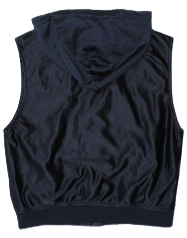 Giacca sportiva da donna con cappuccio corto Fila UK 14 medio blu navy
