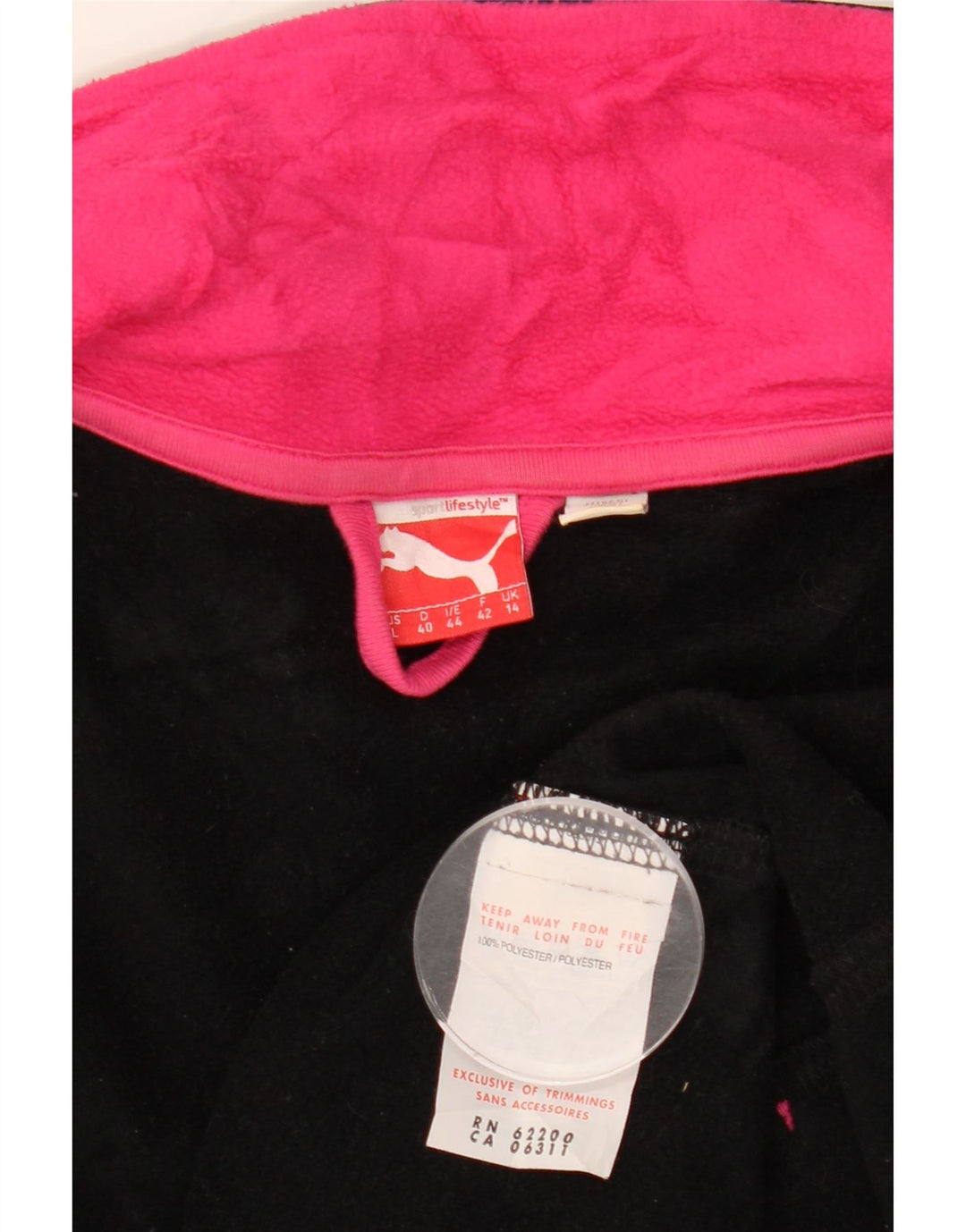 Giacca da tuta da donna PUMA UK 14 Medium Nero Poliestere