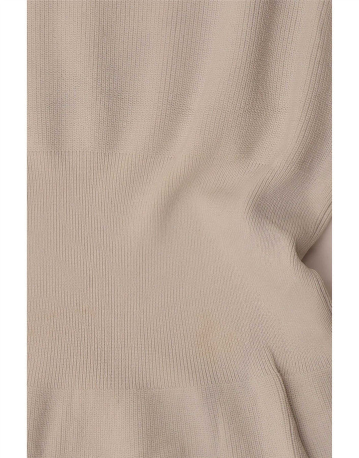 Top Zara da donna a maniche lunghe UK 10 Small Beige