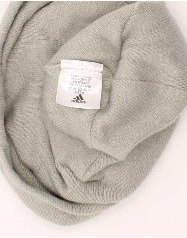 Cappello berretto grafico da uomo Adidas taglia unica in acrilico grigio