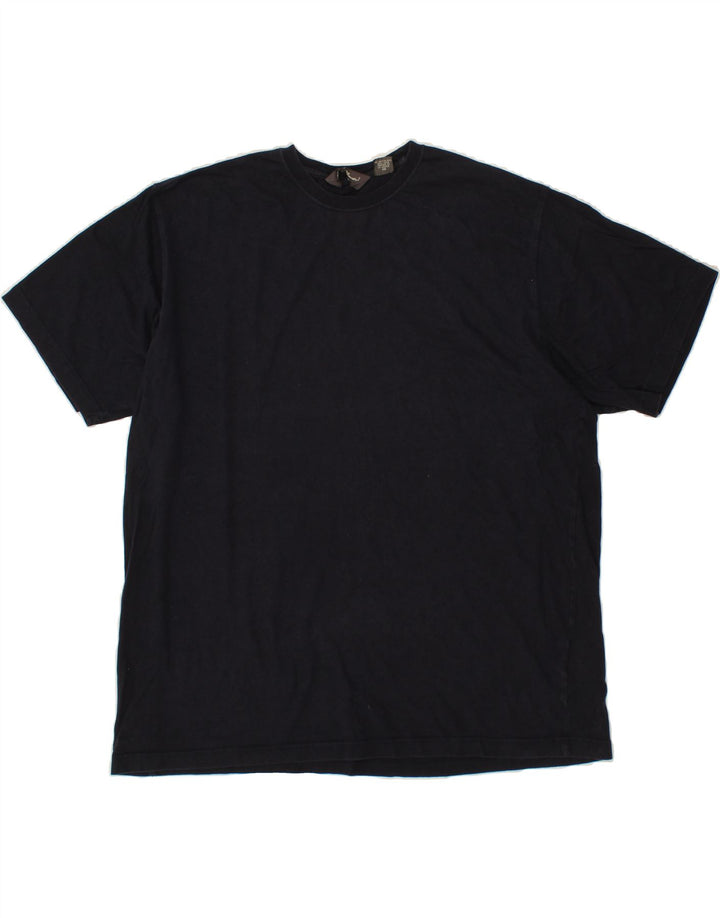 EDDIE BAUER Mens T-Shirt Top XL Navy Blue Cotton Vintage Eddie Bauer and Second-Hand Eddie Bauer from Messina Hembry 