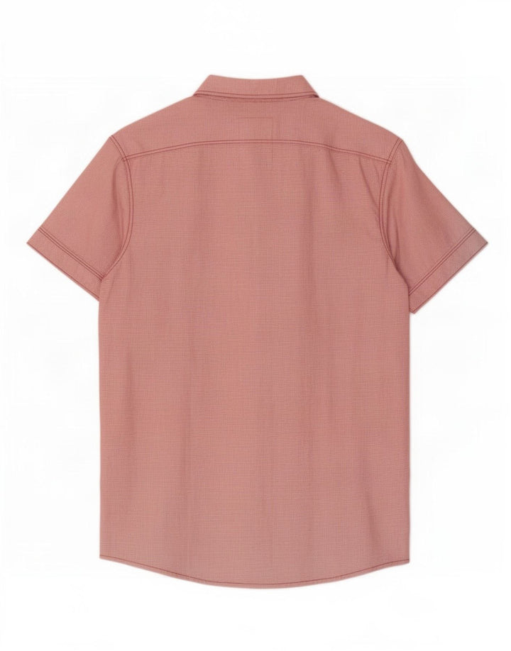Camicia a maniche corte da uomo G-Star in cotone a quadri rossi grandi