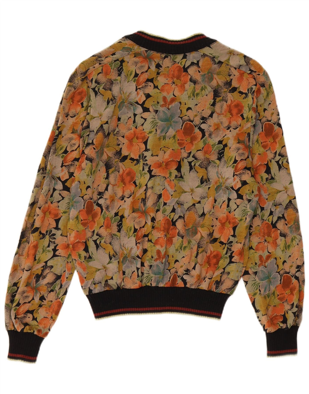 Camicetta pullover vintage da donna Top IT 44 floreale multicolore medio