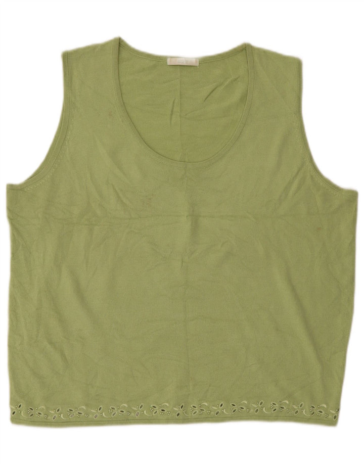 MARKS & SPENCER Canotta oversize da donna UK 18 XL Verde