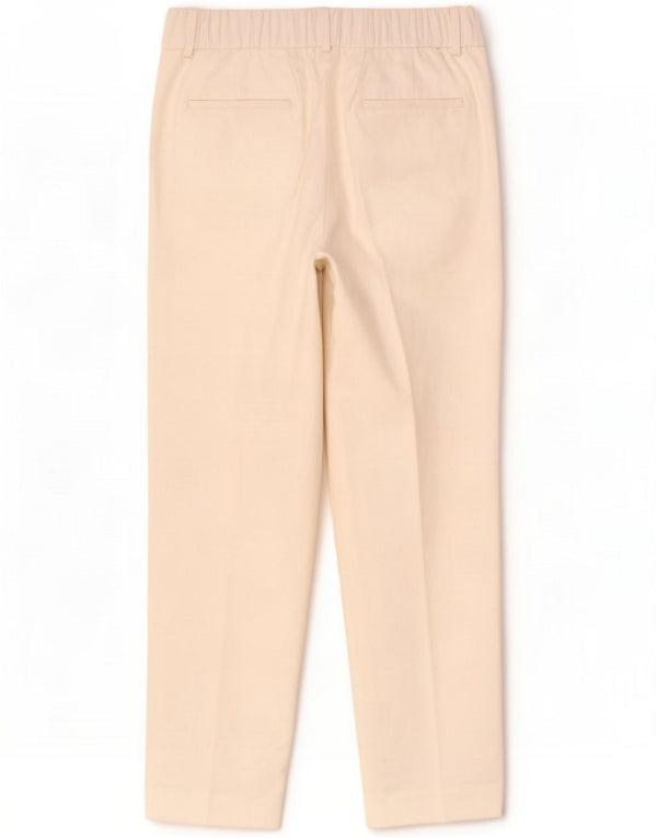 Massimo Dutti Pantaloni chino affusolati da donna EU 42 Large W32 L27 Bianco sporco
