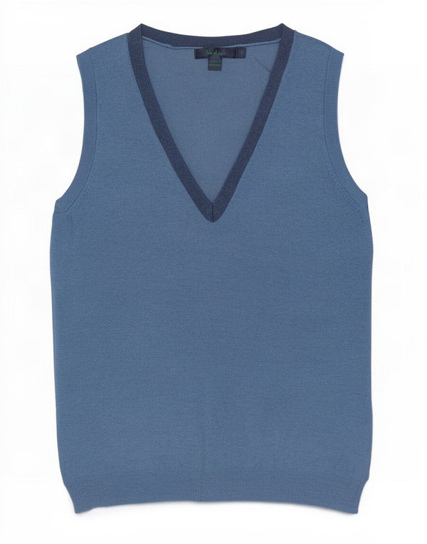Canottiera da donna Boden UK 10 piccola in cotone blu