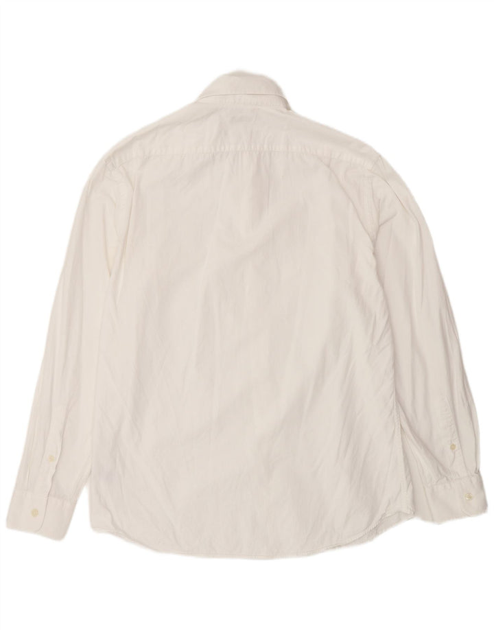 Camicia da uomo Jaeger Modern Fit taglia 16 grande cotone bianco