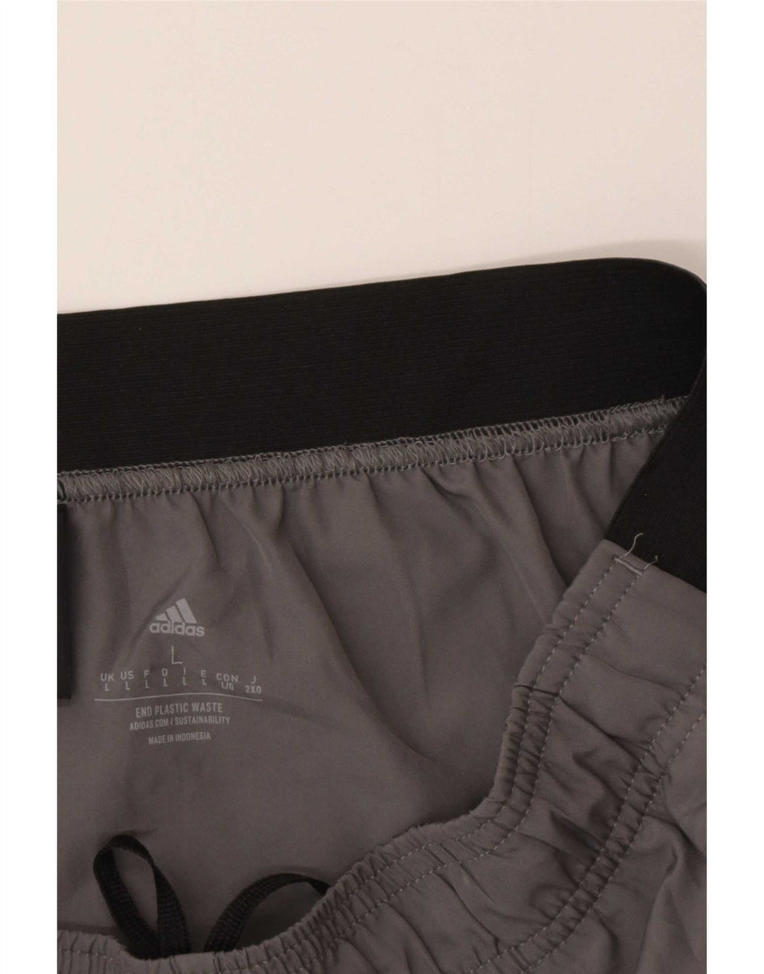 Pantaloncini sportivi Adidas Aeroready da uomo grandi in poliestere color block grigio