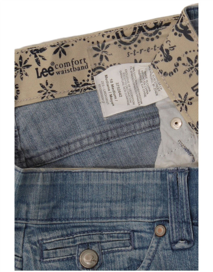 Pantaloncini di jeans da donna LEE US 10 Large W32 in cotone blu