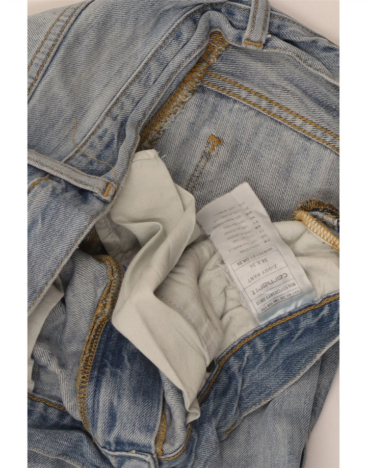 Jeans dritti da uomo Carhartt W34 L28 cotone blu