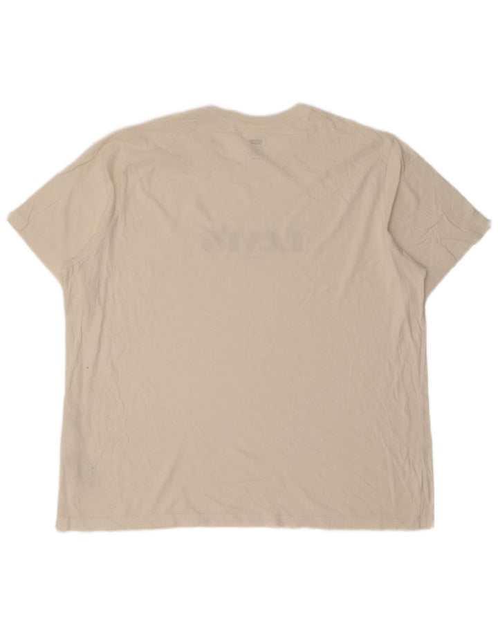 T-shirt grafica rilassata da uomo Levi's Top XL in cotone bianco
